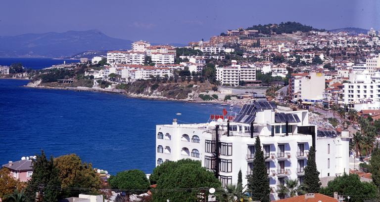 Letovanje Turska autobusom, Kusadasi, Hotel Melike,panoramski pogled iz hotela na Ladies Beach